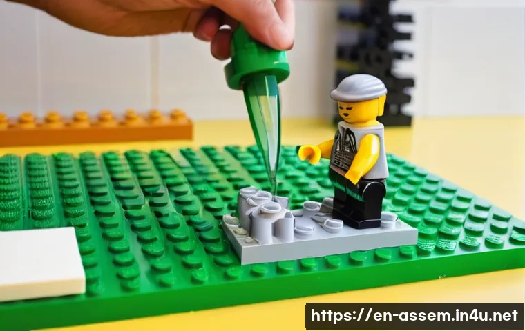 레고 커스텀 캐릭터 제작법 - **Prompt 1: Setting Up the Customization Workspace**
"A brightly lit, clean workbench displaying...